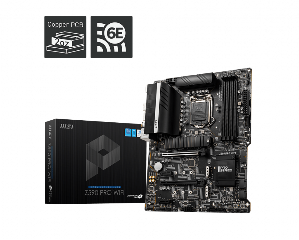 MSI Motherboard Z590 PRO WIFI 11th GEN